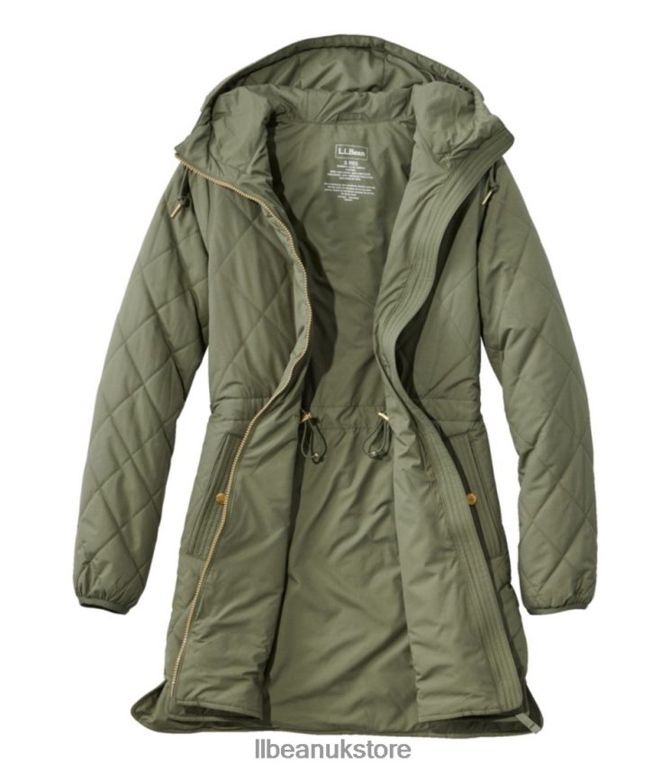 Outerwear L.L.Bean Cozy Quilted Coat Nautical Navy Women 0VRR66843