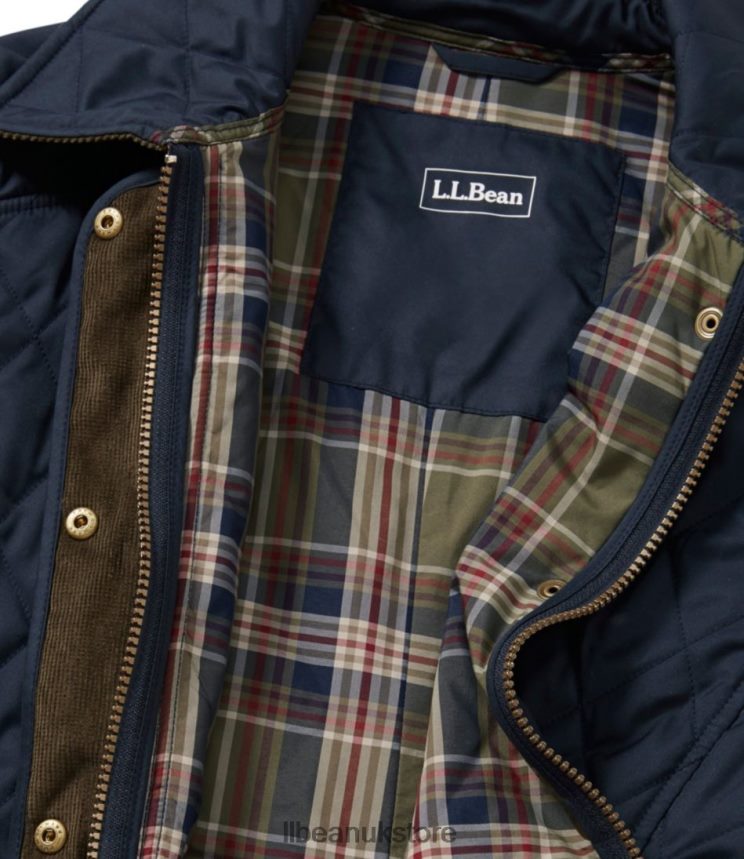 Outerwear L.L.Bean Quilted Riding Jacket Navy Women 0VRR663598