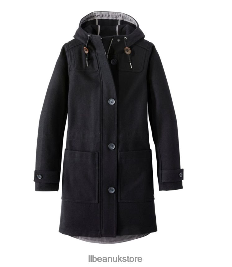 Outerwear L.L.Bean West End Wool Coat Black Women 0VRR66935