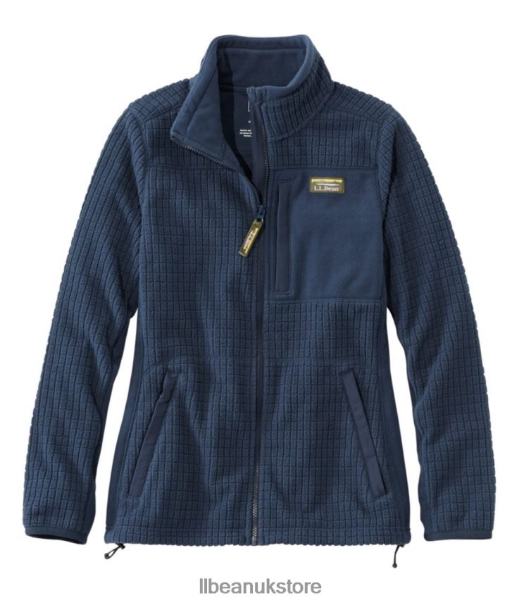 Outerwear L.L.Bean Mountain Classic Windproof Fleece Jacket Nautical Navy Women 0VRR66835