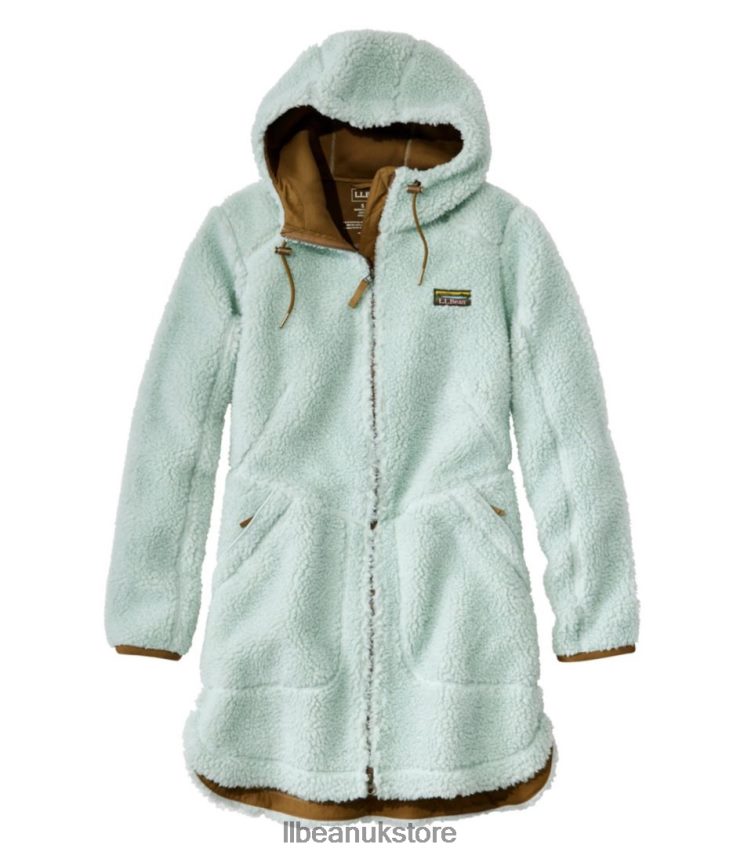 Outerwear L.L.Bean Mountain Pile Fleece Coat Aqua Light Women 0VRR667049