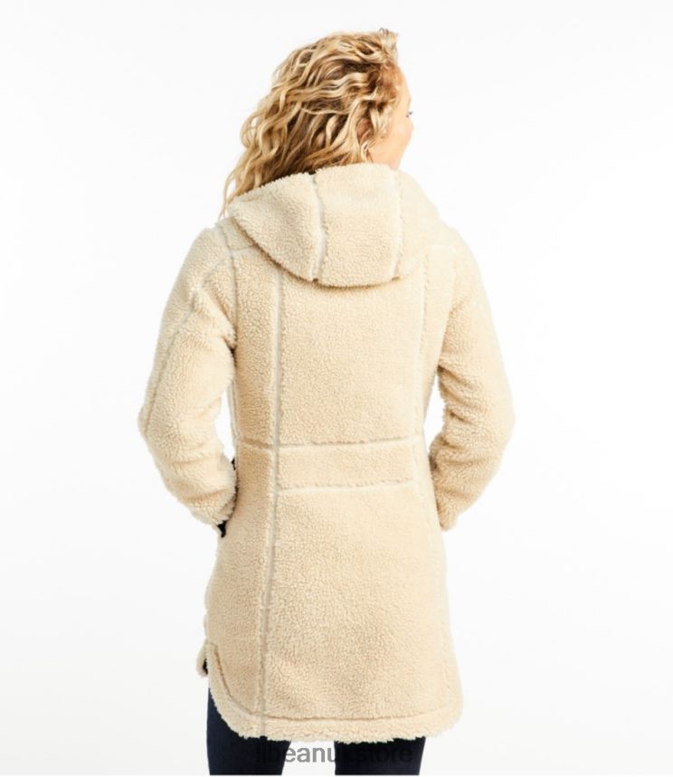 Outerwear L.L.Bean Mountain Pile Fleece Coat Natural Women 0VRR666029