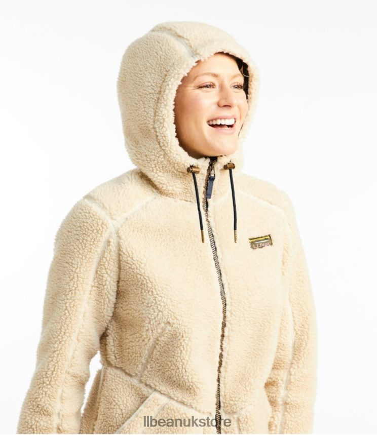 Outerwear L.L.Bean Mountain Pile Fleece Coat Natural Women 0VRR666029