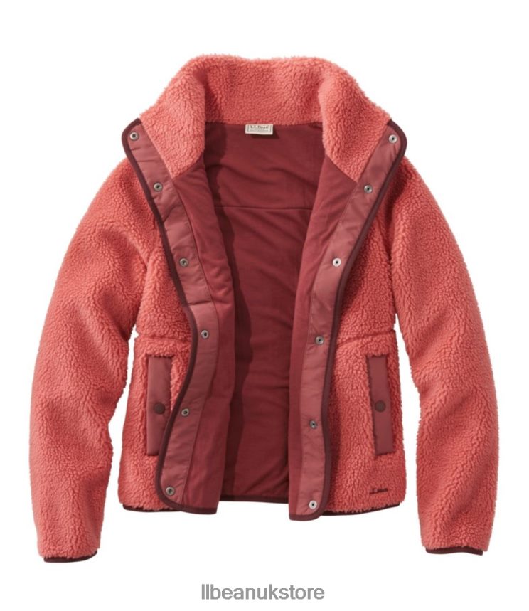 Outerwear L.L.Bean Sherpa Fleece Jacket Soapstone Women 0VRR665067