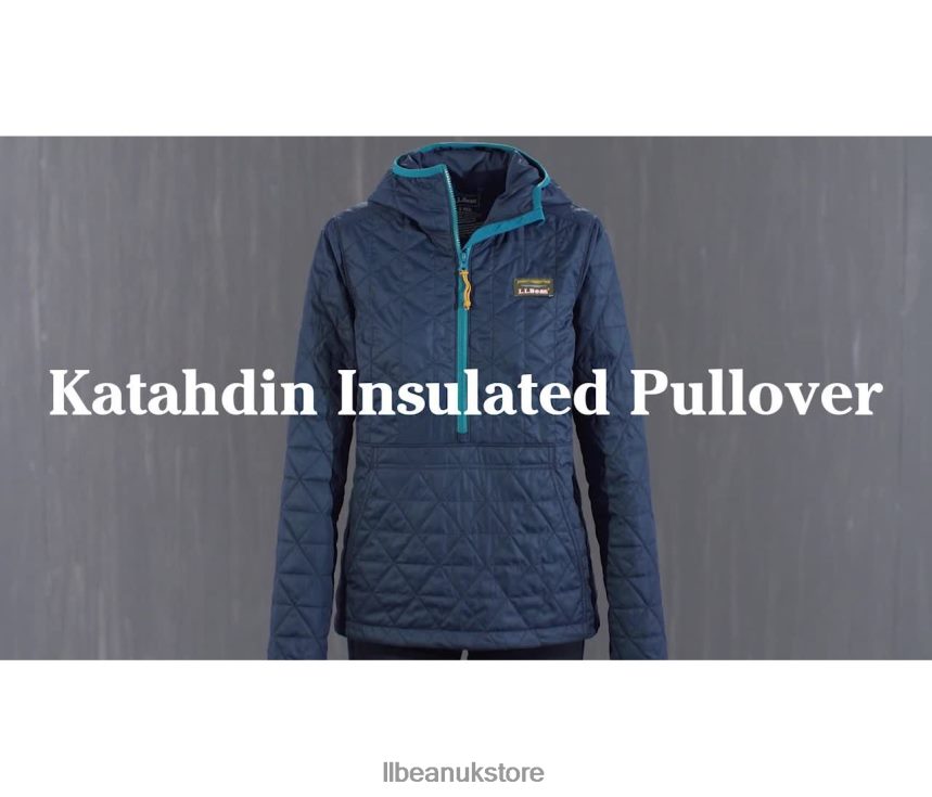 Outerwear L.L.Bean Katahdin Insulated Pullover Mariner Blue Women 0VRR665089