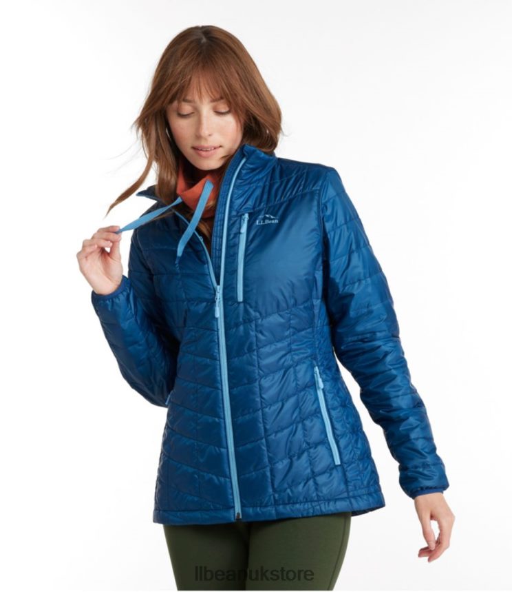 Outerwear L.L.Bean PrimaLoft Packaway Jacket Foggy Blue/Pale Sky Blue Women 0VRR66829