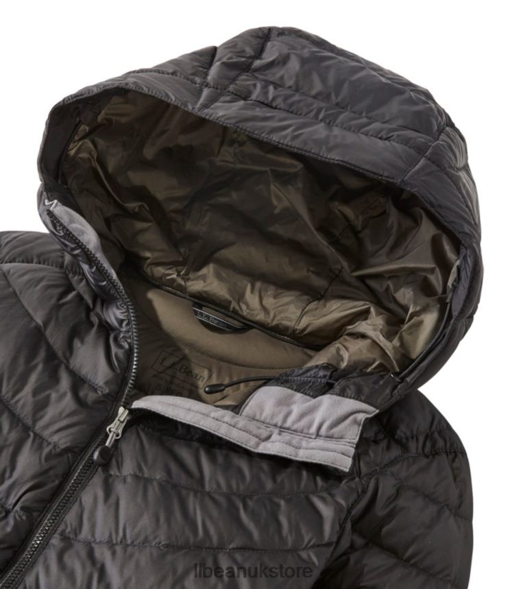 Outerwear L.L.Bean Ultralight 850 Down Hooded Coat Gunmetal Gray Women 0VRR666052