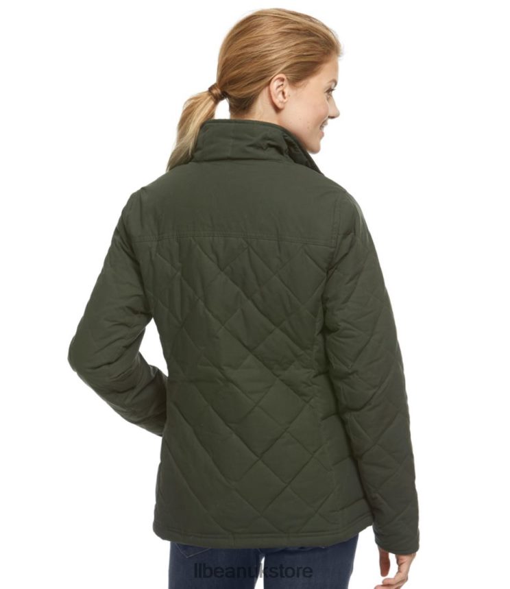 Outerwear L.L.Bean Upcountry Waxed-Cotton Down Jacket Coffee Bean Women 0VRR663664