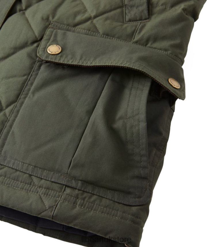 Outerwear L.L.Bean Upcountry Waxed-Cotton Down Jacket Coffee Bean Women 0VRR663664