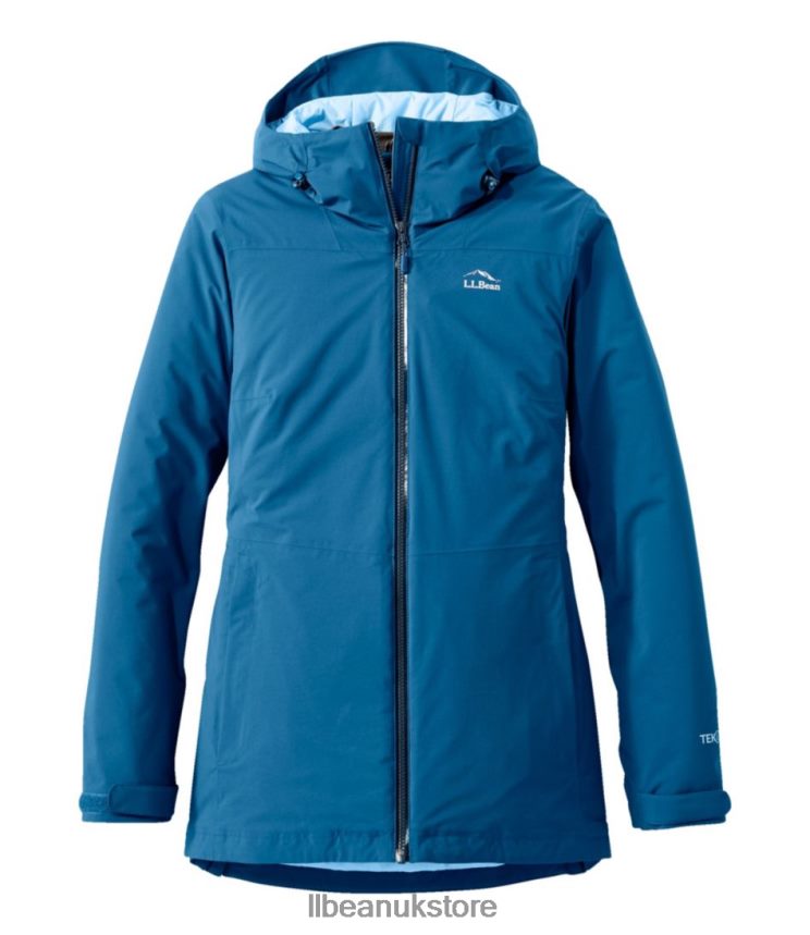 Outerwear L.L.Bean Waterproof PrimaLoft Packaway Jacket Dark Marine Blue Women 0VRR66859