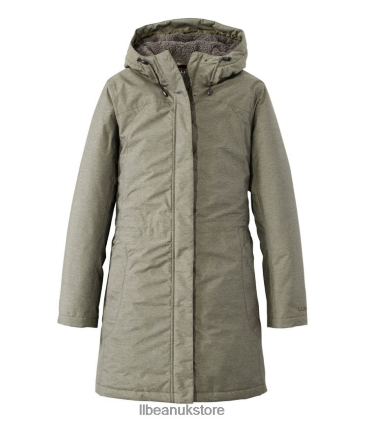 Outerwear L.L.Bean Winter Warmer Coat Kelp Green Heather Women 0VRR666672