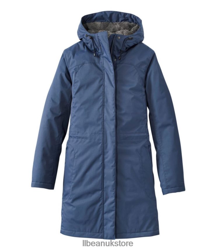 Outerwear L.L.Bean Winter Warmer Coat Nautical Navy Women 0VRR66845