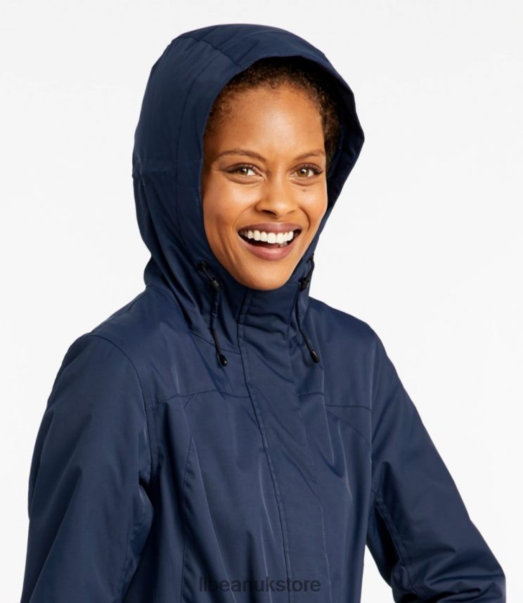 Outerwear L.L.Bean Winter Warmer Coat Nautical Navy Women 0VRR66845