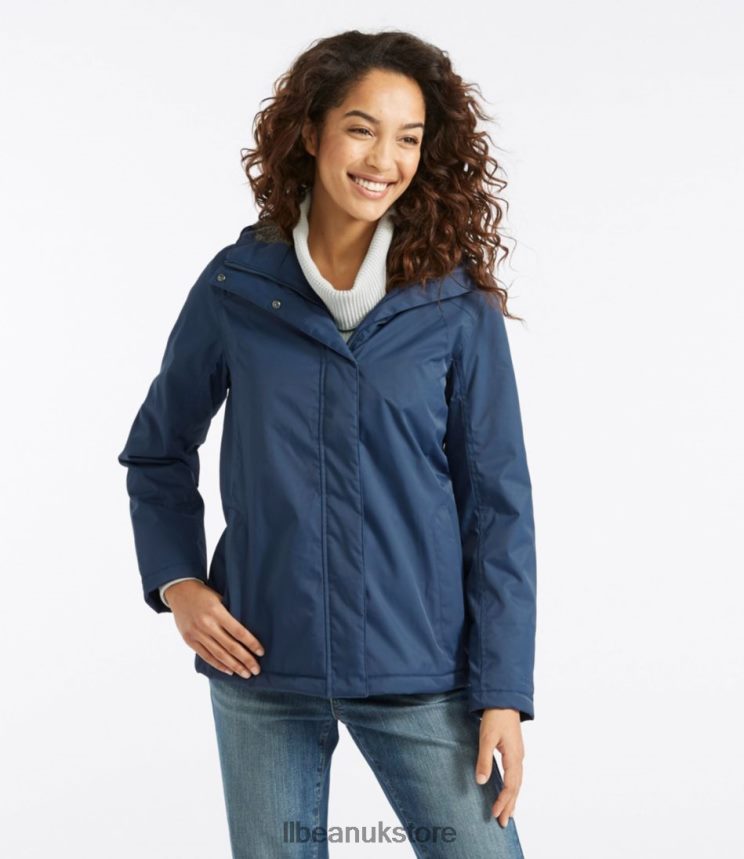 Outerwear L.L.Bean Winter Warmer Jacket Black/Gray Women 0VRR665096
