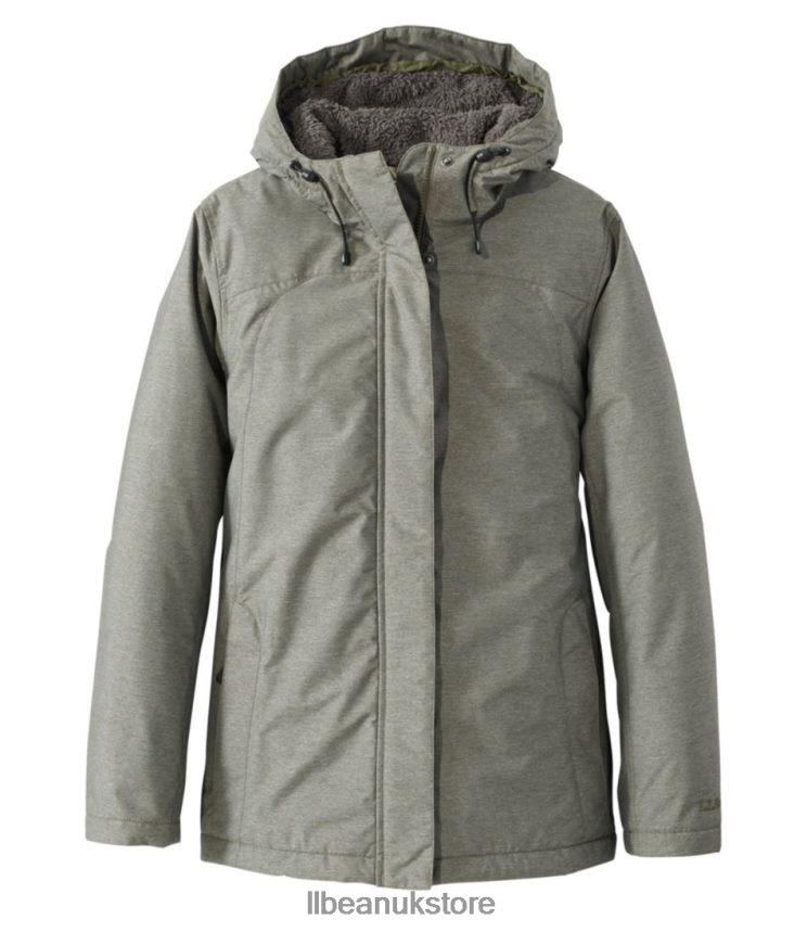 Outerwear L.L.Bean Winter Warmer Jacket Kelp Green Heather Women 0VRR666678
