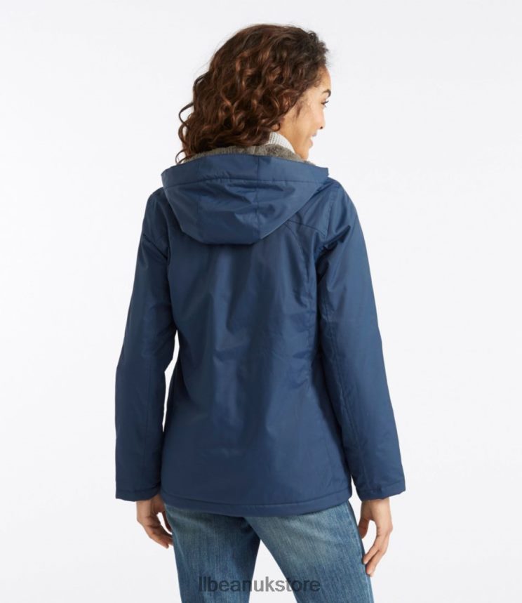 Outerwear L.L.Bean Winter Warmer Jacket Nautical Navy Women 0VRR66860