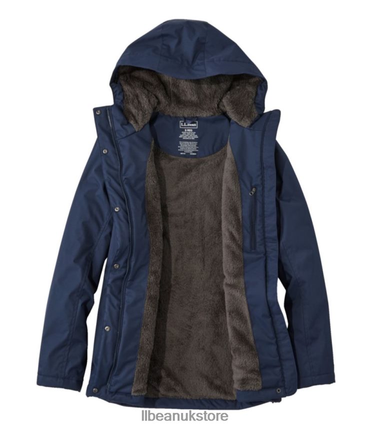 Outerwear L.L.Bean Winter Warmer Jacket Nautical Navy Women 0VRR66860