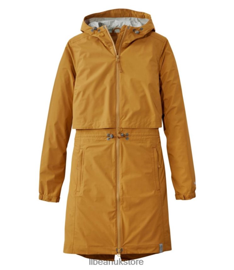 Outerwear L.L.Bean Meridian Rain Coat Bright Bronze Women 0VRR66839