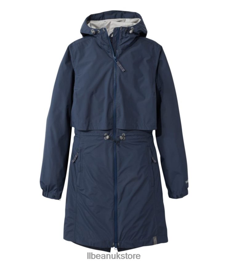 Outerwear L.L.Bean Meridian Rain Coat Carbon Navy Women 0VRR663605