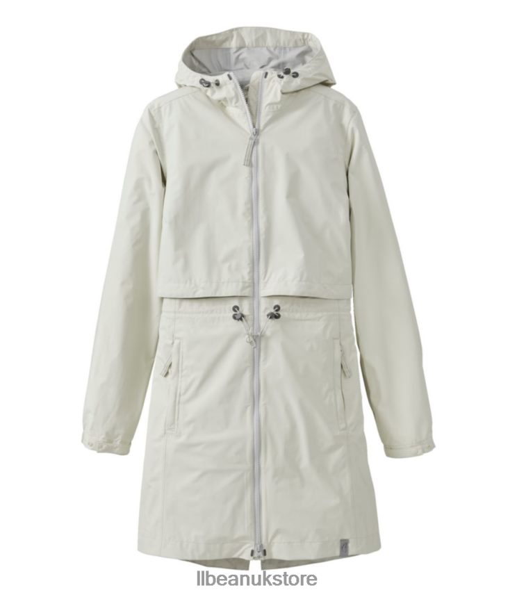 Outerwear L.L.Bean Meridian Rain Coat Silver Birch Women 0VRR666034