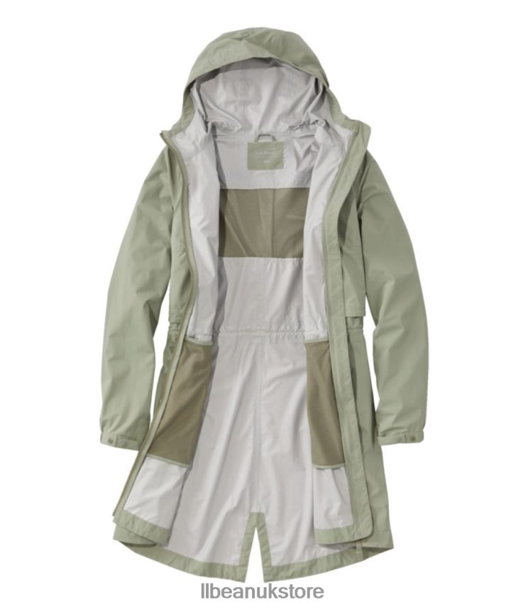 Outerwear L.L.Bean Meridian Rain Coat Silver Birch Women 0VRR666034