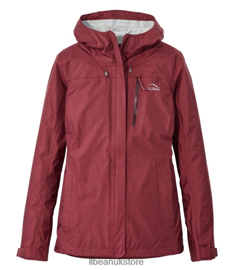 Outerwear L.L.Bean Trail Model Rain Jacket Burgundy Women 0VRR663588