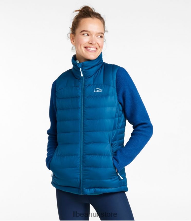 Outerwear L.L.Bean Down Vest Dark Marine Blue Women 0VRR66880