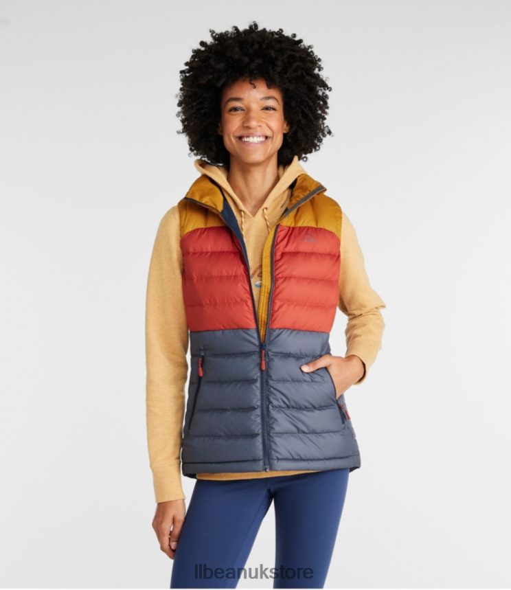 Outerwear L.L.Bean Down Vest Nautical Navy/Bright Bronze Women 0VRR66918