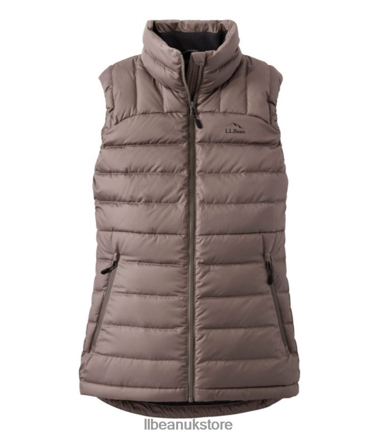 Outerwear L.L.Bean Down Vest Taupe Brown Women 0VRR665109