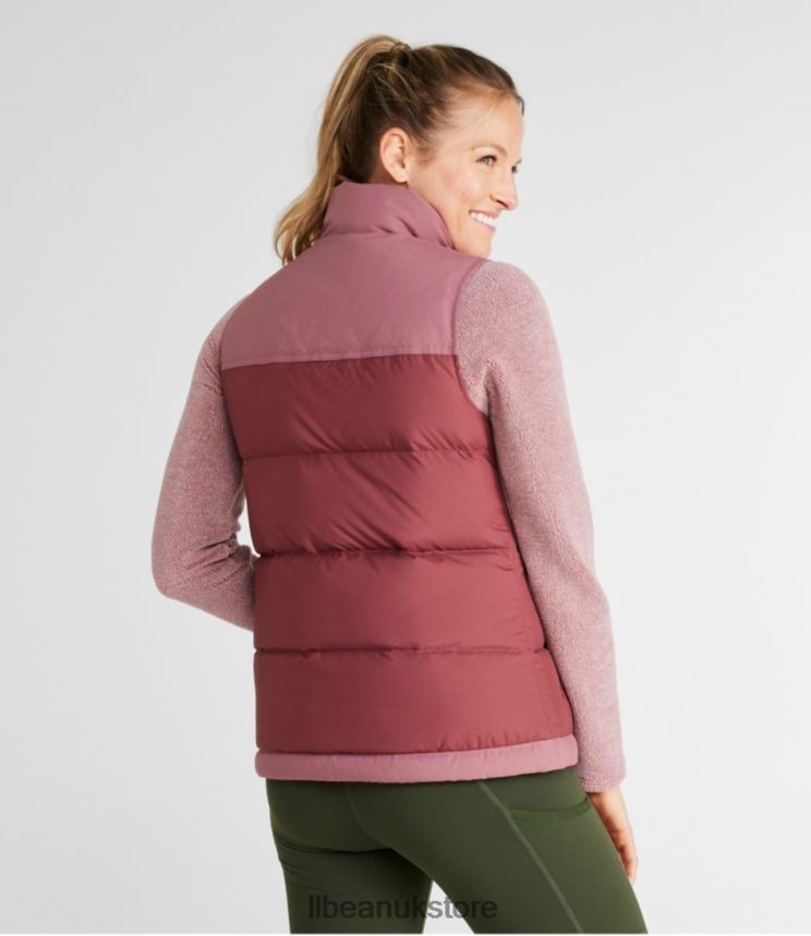 Outerwear L.L.Bean Mountain Classic Down Vest Burgundy/Light Rosewood Women 0VRR66936