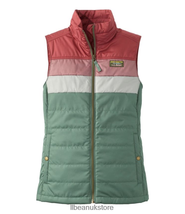 Outerwear L.L.Bean Mountain Classic Puffer Vest Taupe Brown/Gray Birch Women 0VRR66875