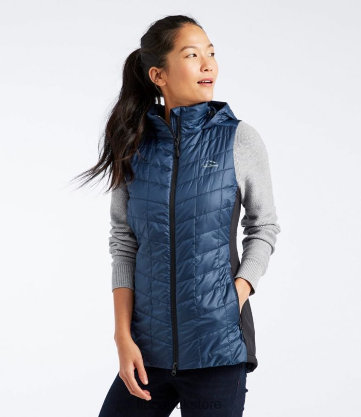Outerwear L.L.Bean PrimaLoft Packaway Long Vest Black Women 0VRR663617