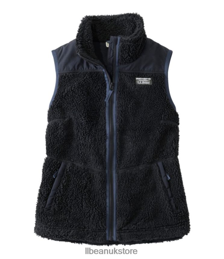 Outerwear L.L.Bean Sherpa Fleece Vest Black Women 0VRR666056
