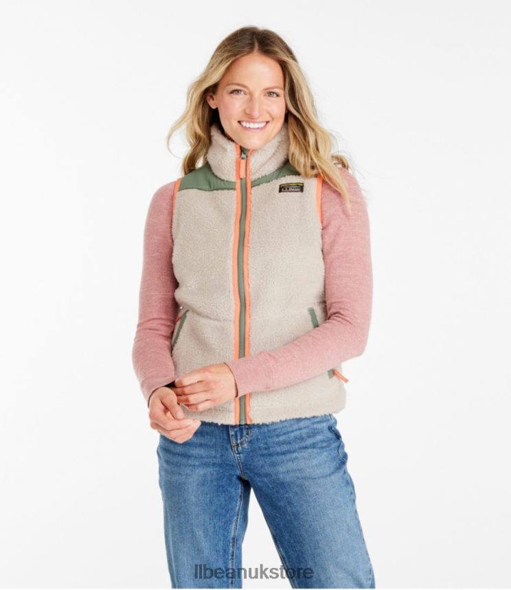 Outerwear L.L.Bean Sherpa Fleece Vest Sea Green Women 0VRR666682