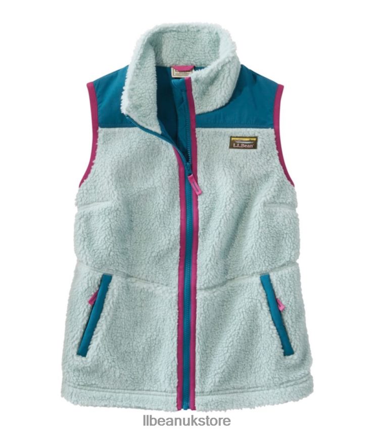 Outerwear L.L.Bean Sherpa Fleece Vest Smoky Blue Women 0VRR663636