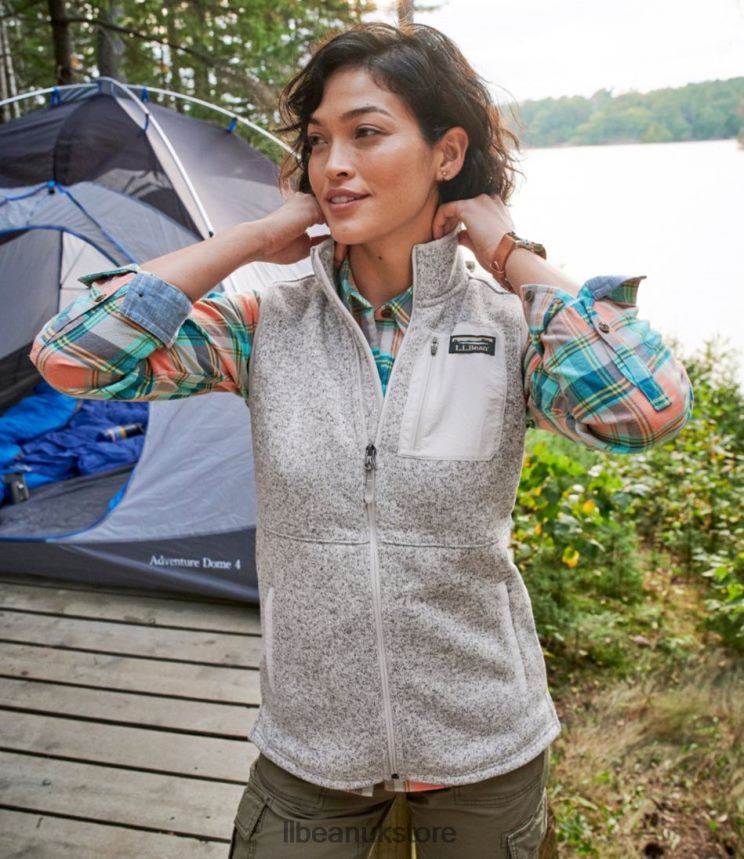 Outerwear L.L.Bean Sweater Fleece Long Vest Field Rose Women 0VRR663290