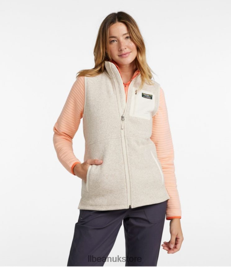 Outerwear L.L.Bean Sweater Fleece Long Vest Pewter Women 0VRR66409