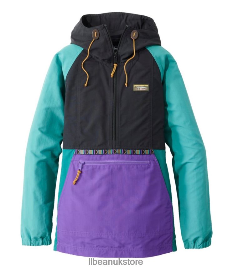 Outerwear L.L.Bean Mountain Classic Anorak Black/Bright Purple Women 0VRR666657