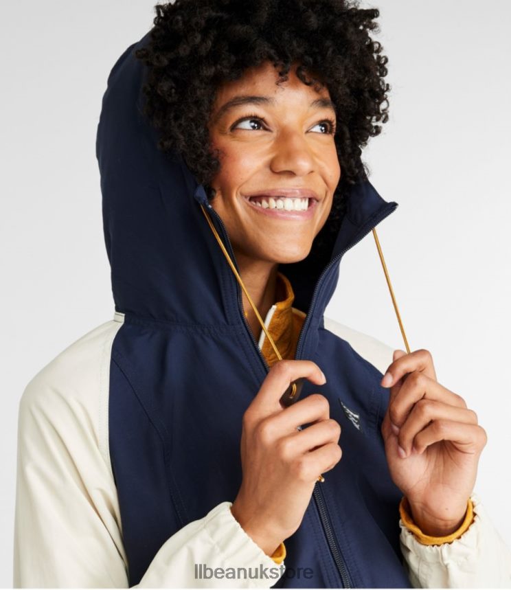 Outerwear L.L.Bean Mountain Classic Anorak Classic Navy/Dark Pine Women 0VRR66950