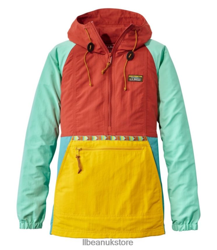 Outerwear L.L.Bean Mountain Classic Anorak Orange Spice/Golden Lemon Women 0VRR663591