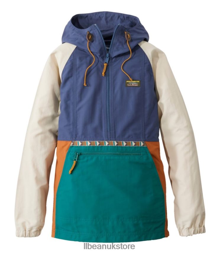 Outerwear L.L.Bean Mountain Classic Anorak Raw Indigo/True Teal Women 0VRR667217