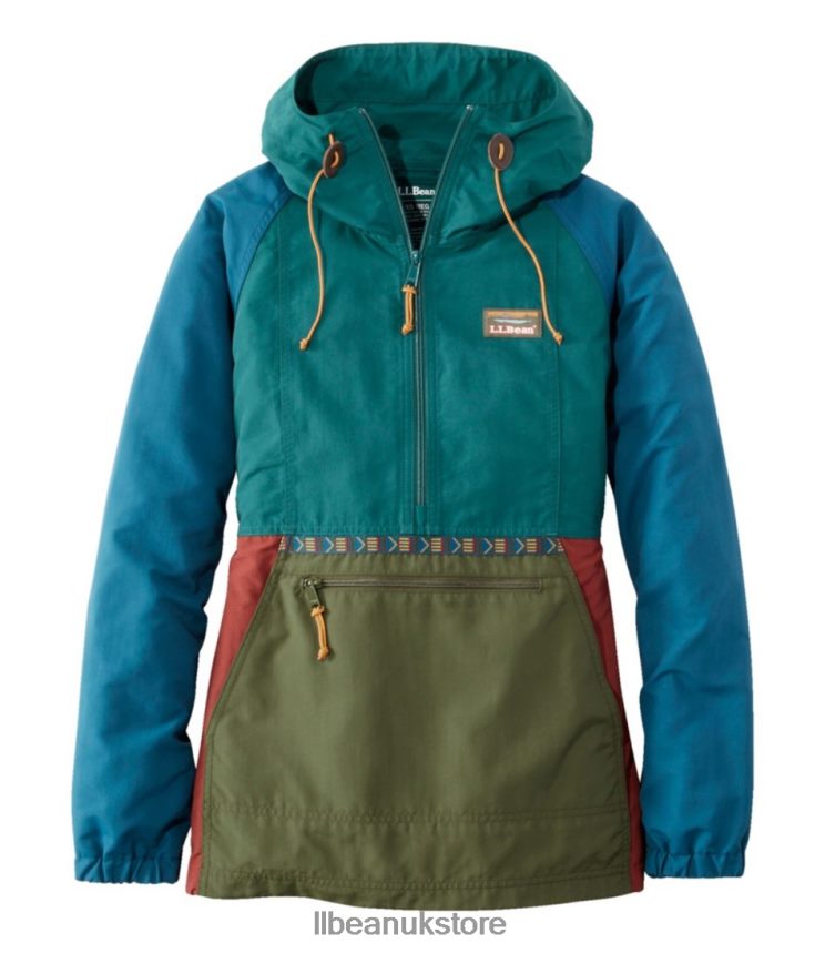 Outerwear L.L.Bean Mountain Classic Anorak Spruce/Tuscan Olive Women 0VRR665065
