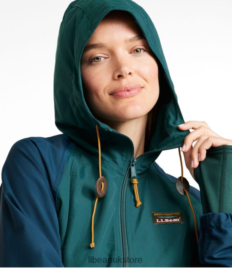 Outerwear L.L.Bean Mountain Classic Anorak Spruce/Tuscan Olive Women 0VRR665065