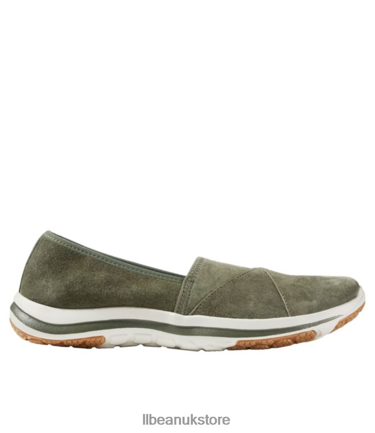 Footwear L.L.Bean Back Cove Stretch Slip-Ons Loden Women 0VRR665158