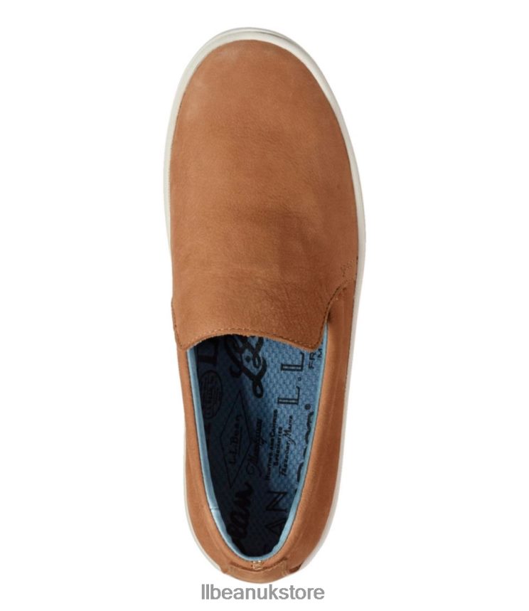 Footwear L.L.Bean Eco Bay Leather Slip-Ons Gray Mist/Violet Ice Women 0VRR661010