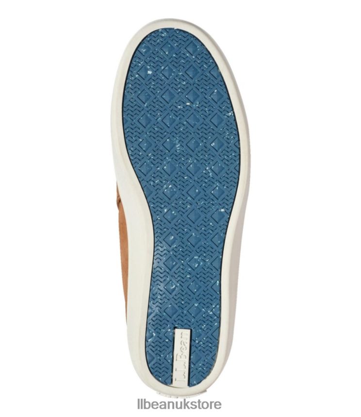 Footwear L.L.Bean Eco Bay Leather Slip-Ons Light Coffee/Slate Blue Women 0VRR663753