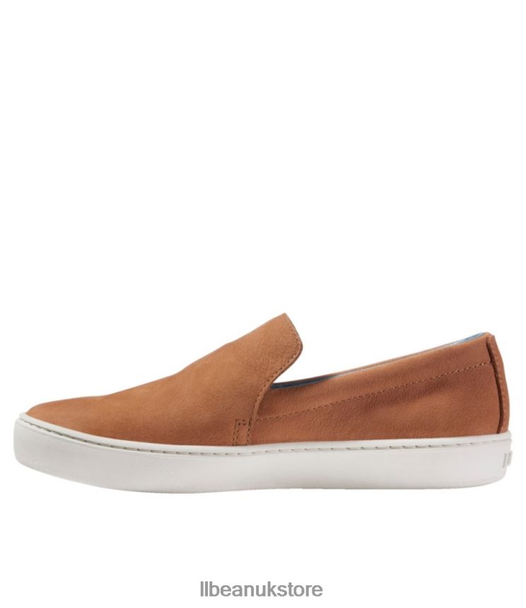 Footwear L.L.Bean Eco Bay Leather Slip-Ons Slate/Cool Sea Blue Women 0VRR665182