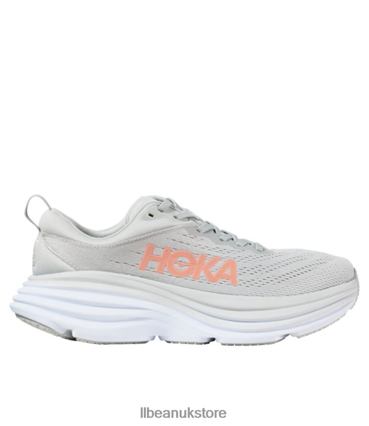 Footwear L.L.Bean HOKA Bondi 8 Running Shoes Harbor Mist/Lunar Rock Women 0VRR661184