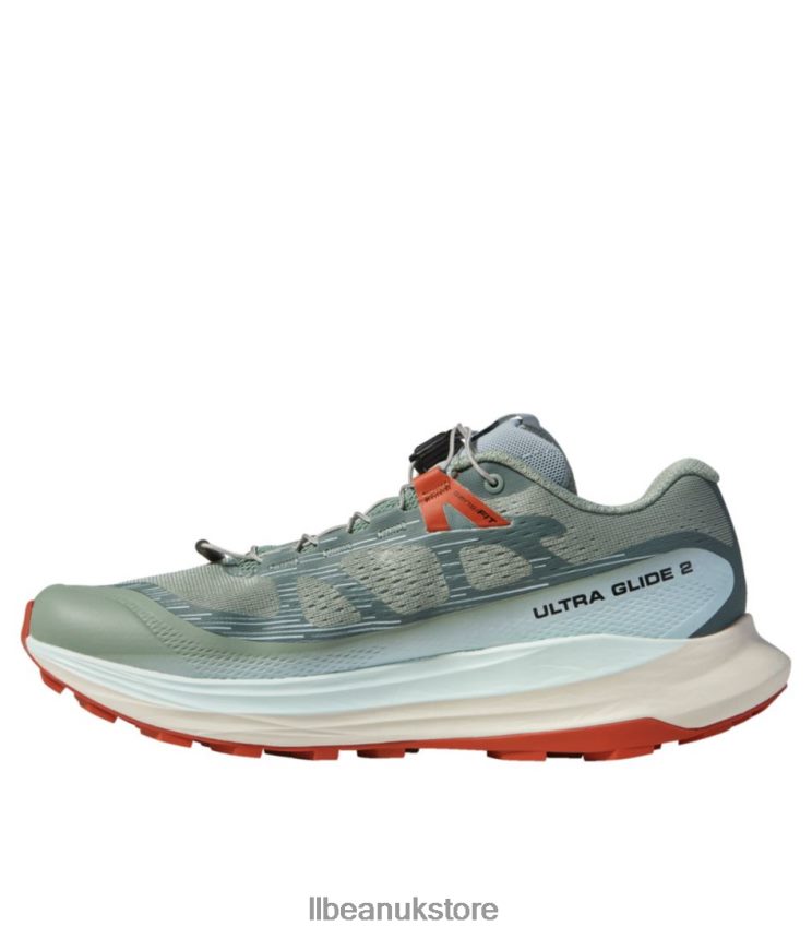 Footwear L.L.Bean Salomon Ultra Glide 2 Trail Running Shoes Lily Pad/Bleached Aqua/Hot Sauce Women 0VRR661157