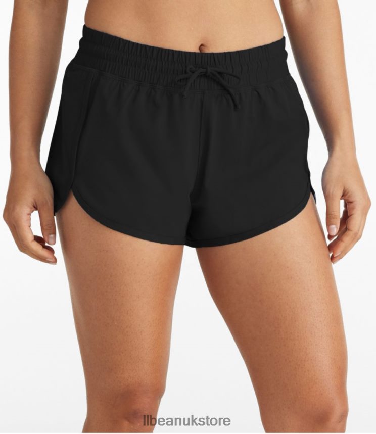 Clothing L.L.Bean UPF 50+ Knit Shorts Black Women 0VRR663217